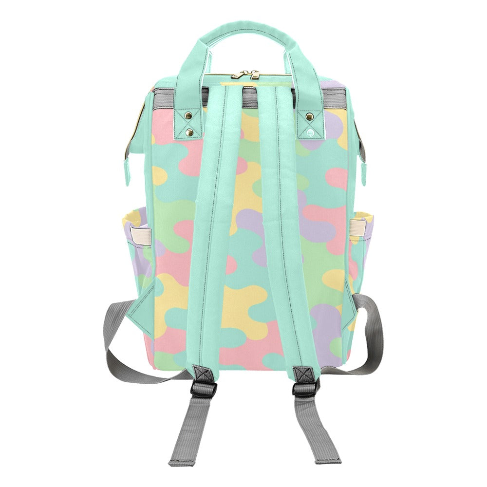 Harajuku Pastel Rainbow Camo Backpack