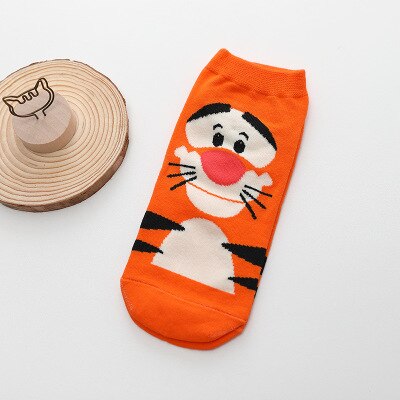 Kawaii Cartoon Cat & Dog Women’s Short Socks