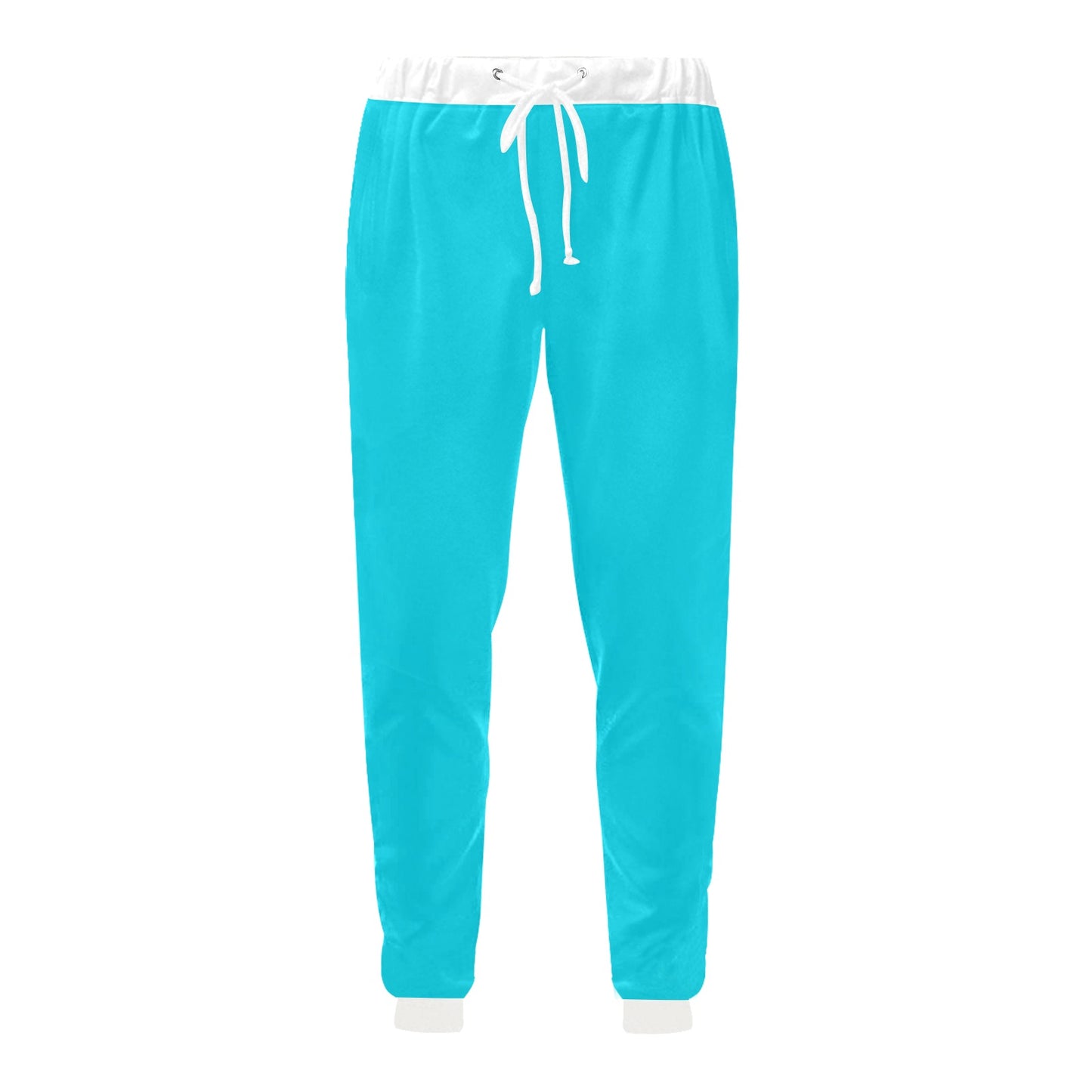 Highlighter Blue Casual Baggy Joggers