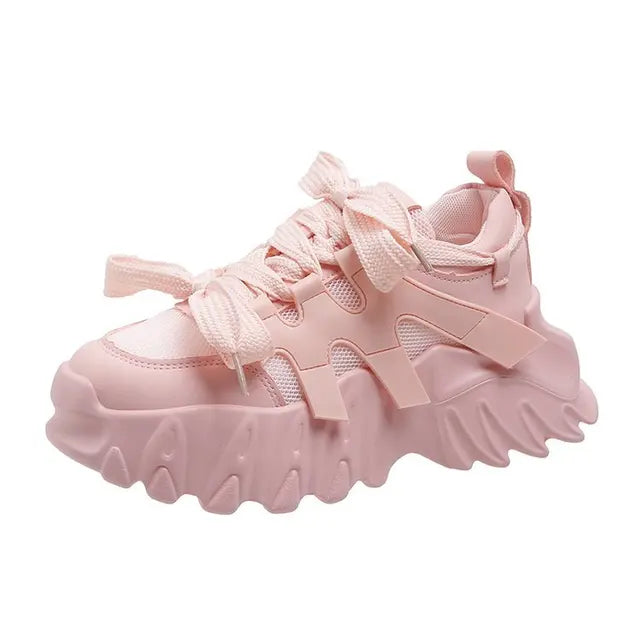 Harajuku Style Women’s Platform Sneakers – Lightweight & Breathable