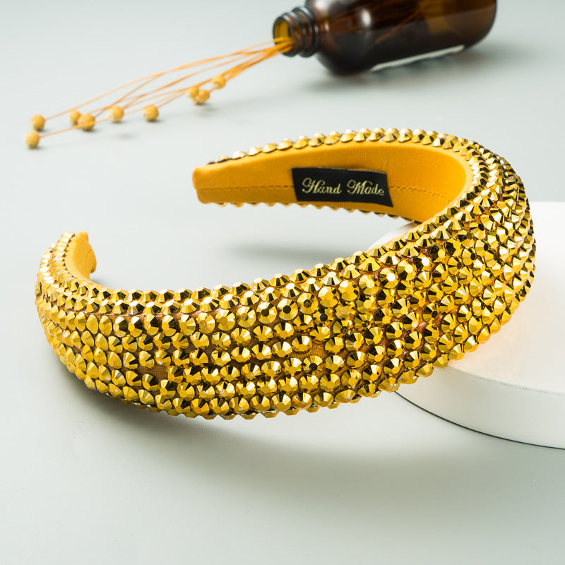 Super Flash Full Drill Wide Brimmed Headband