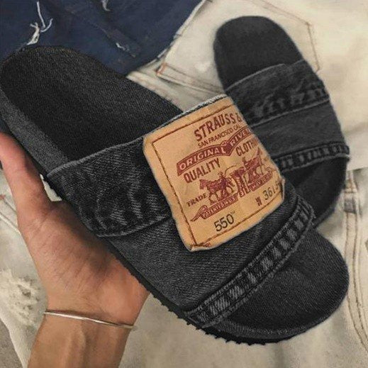 Trendy Cowboy Letter Cool Slippers for Women