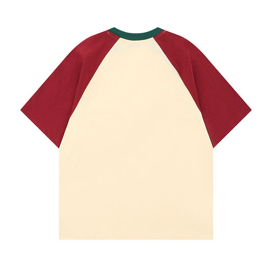 Harajuku Style Pure Cotton Short Sleeve T-Shirt for Couples