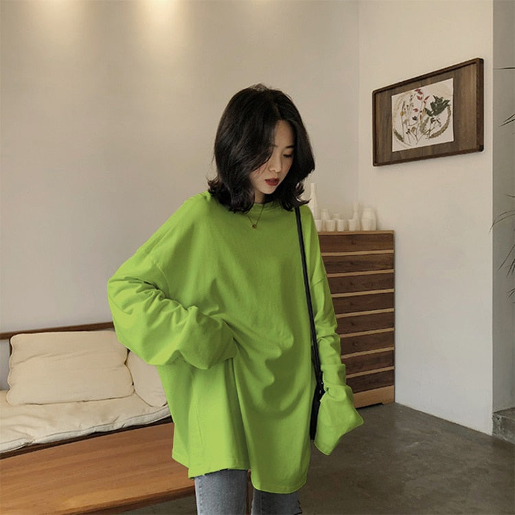 Kawaii Oversized Harajuku Long Sleeve T-Shirt