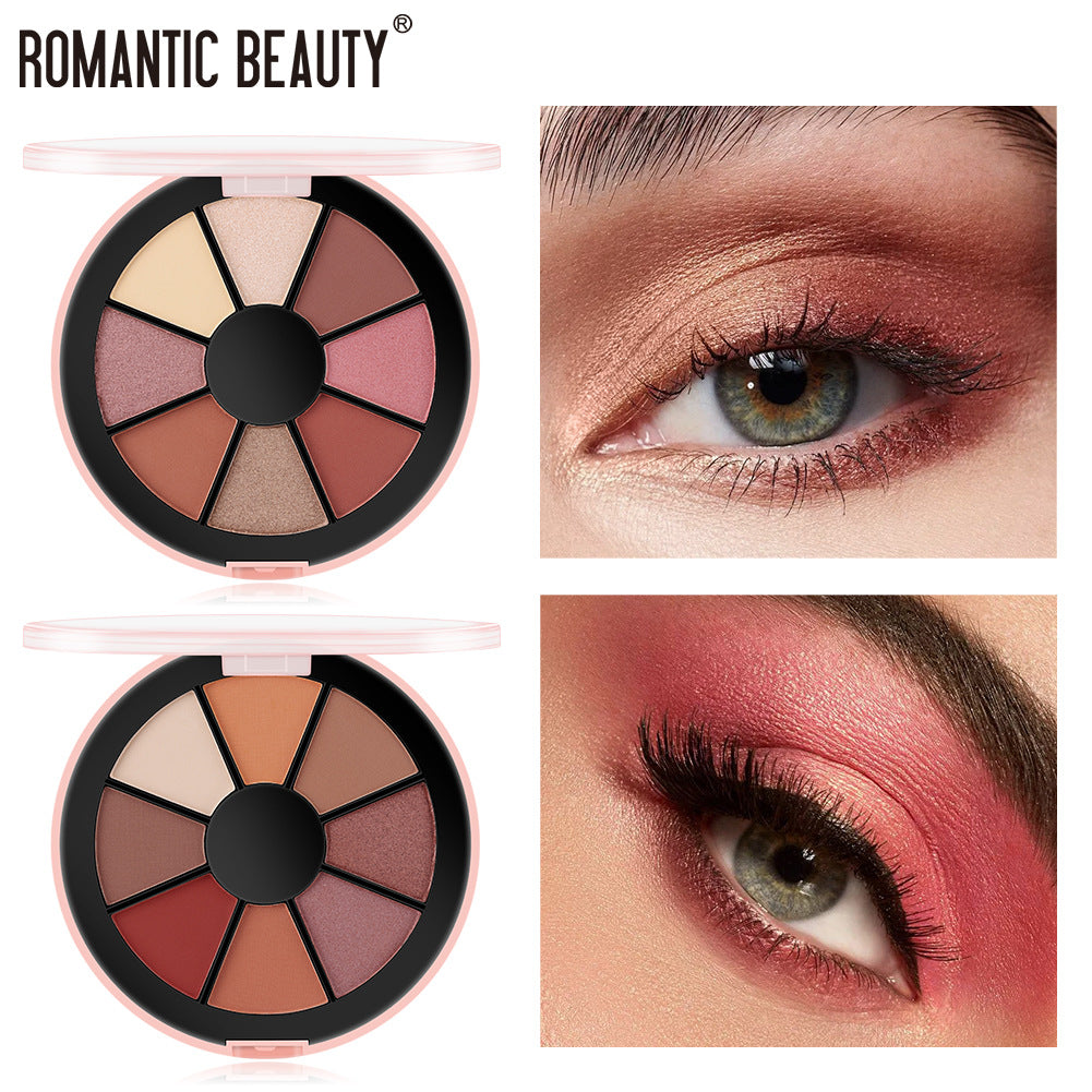 8 Color Harajuku Style Round Eyeshadow Palette