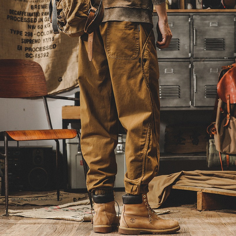 Harajuku Style Oversized Retro Work Pants for Men
