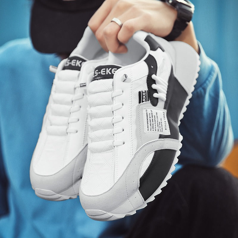 Harajuku-Style Men's Low Top Leather Sports Shoes