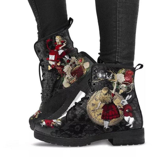 Harajuku Style Gothic Combat Boots for Women