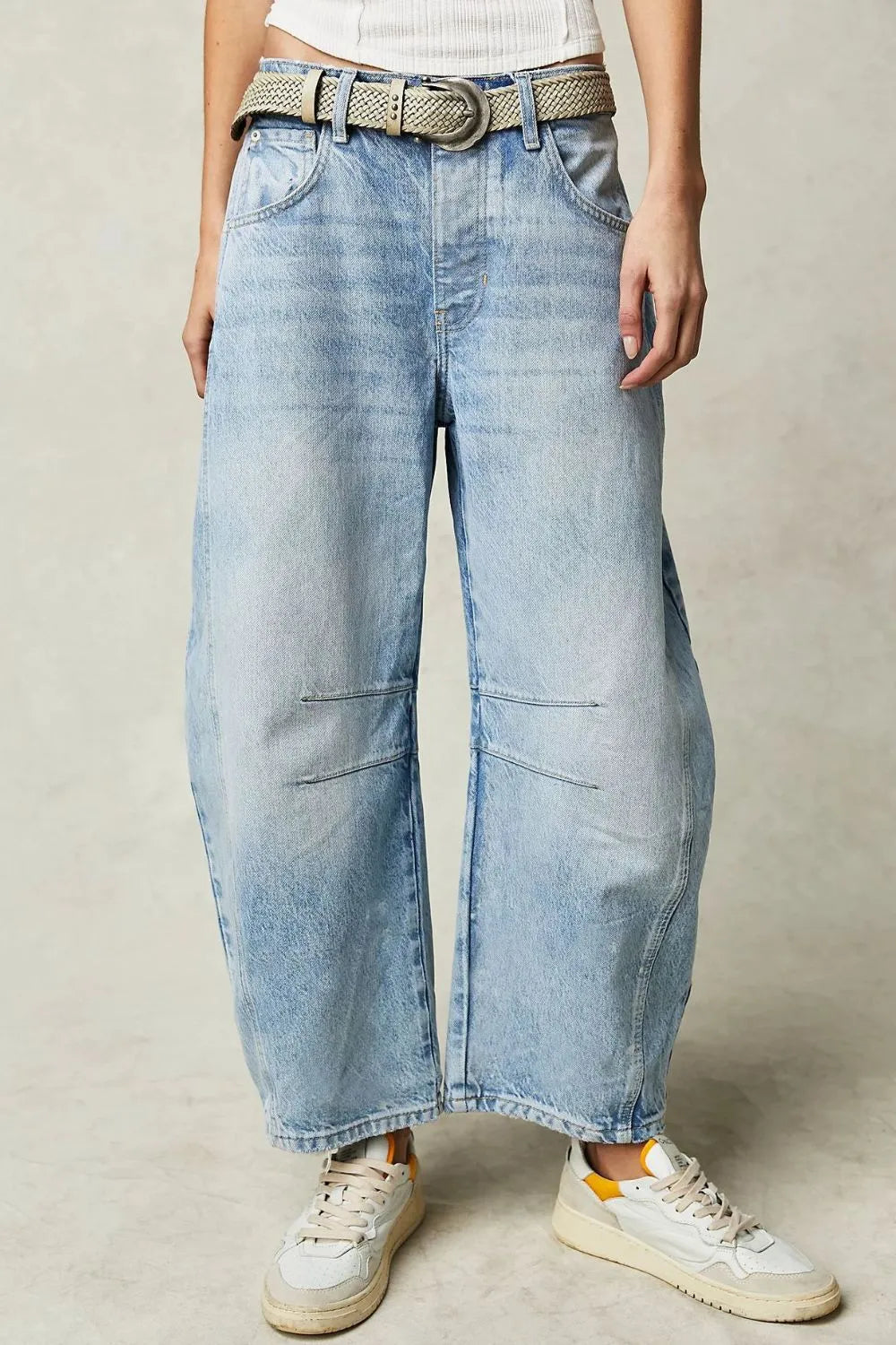Harajuku Wide Leg Jeans with Pockets