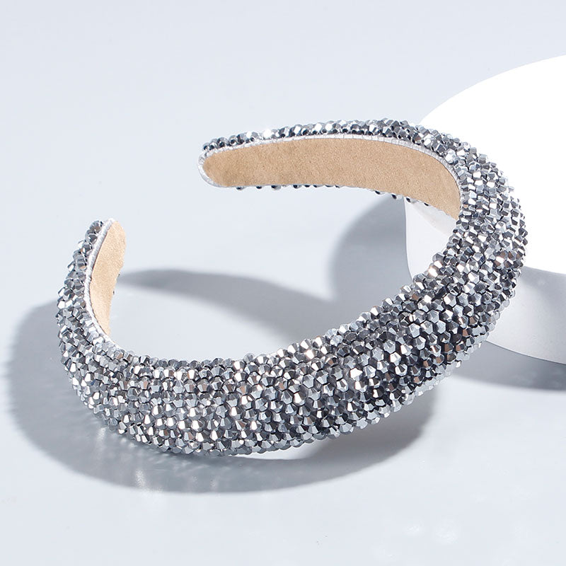 Red Thin Sponge Pearl Headband