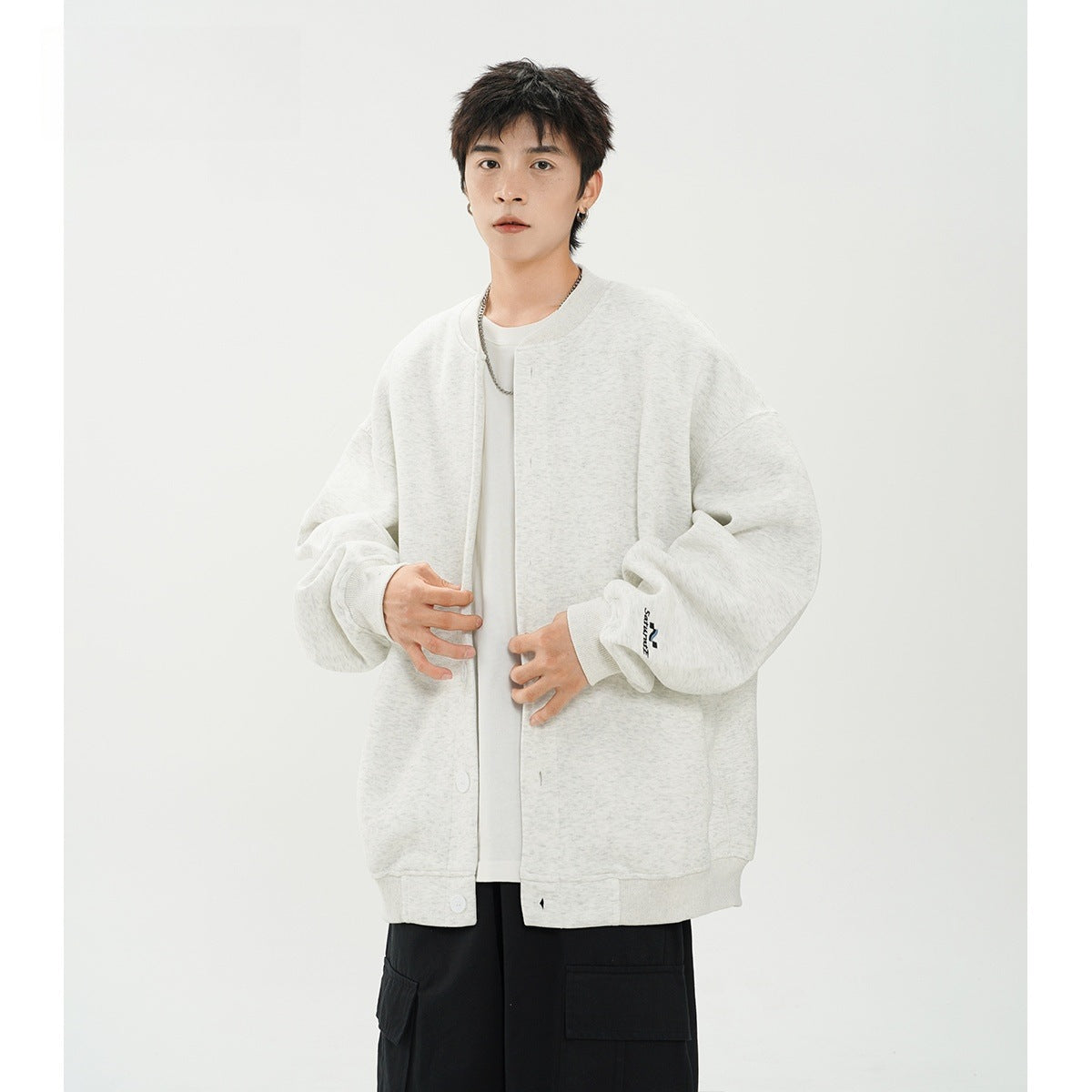 Men's Loose Fit Cardigan Hoodie