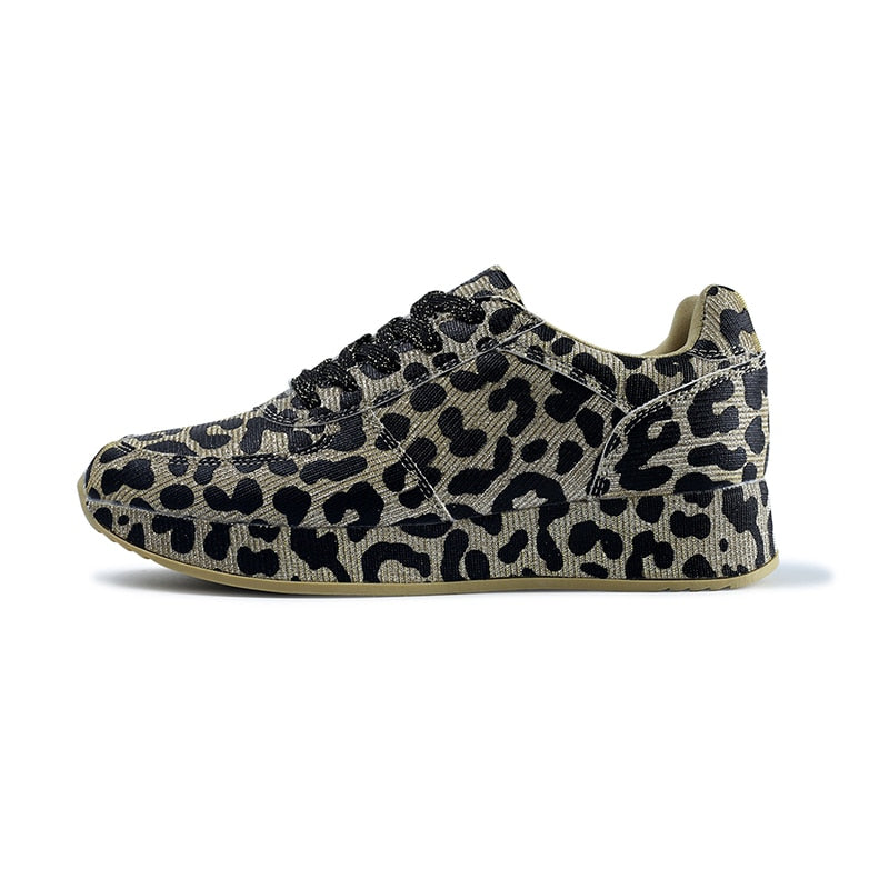 Leopard Pattern Casual Sneakers for Women