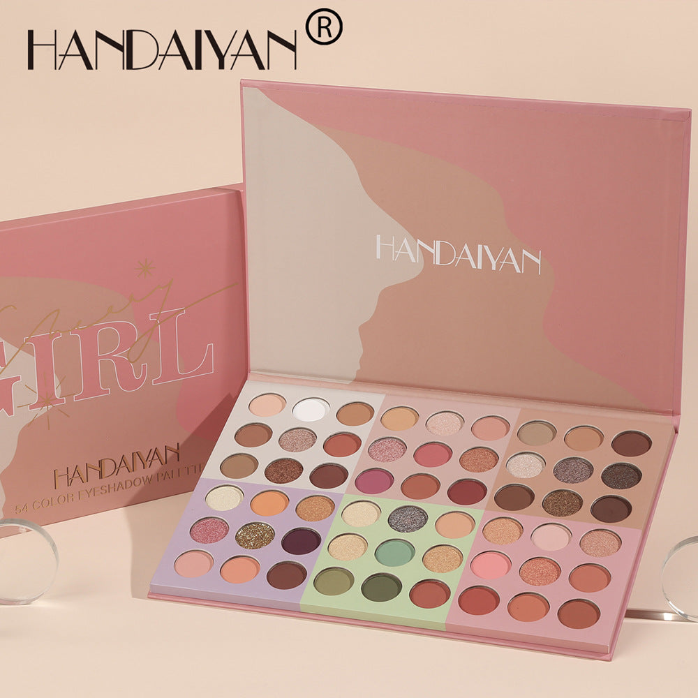 54 Color Playful Eyeshadow Palette - Earthy & Sparkly
