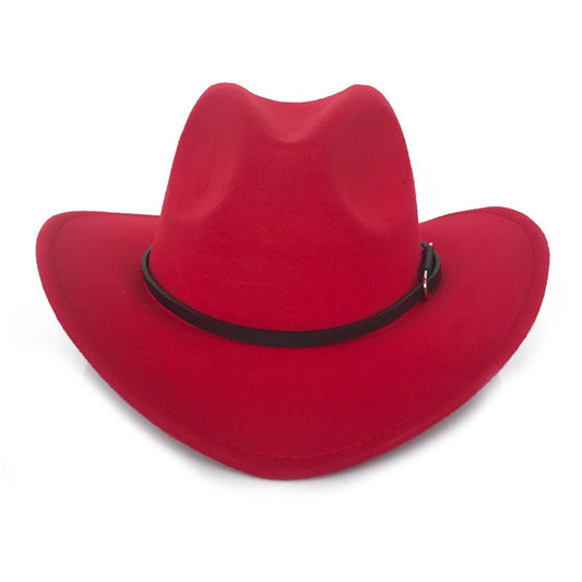 Vintage Woolen Denim Top Hat for Autumn & Winter