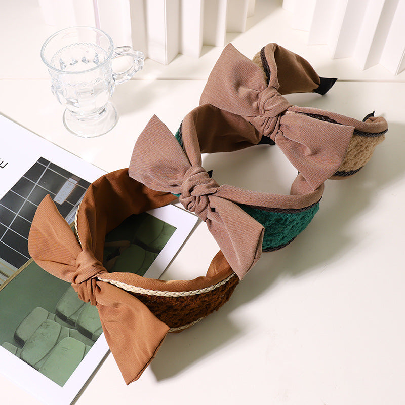 Harajuku Style Woolen Bow Knot Headband