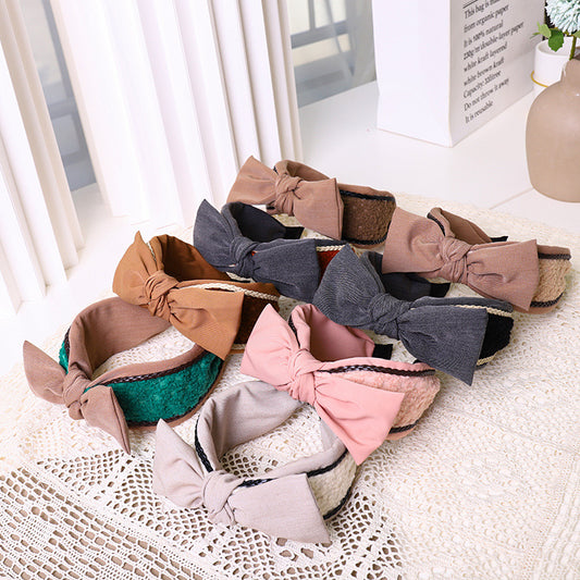 Harajuku Style Woolen Bow Knot Headband