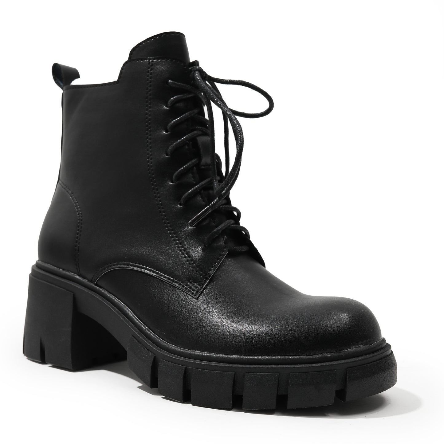 Playful Short Boots with Thick High Heels