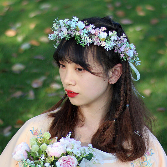 Ancient Style Hanfu Headwear - Floral Headband