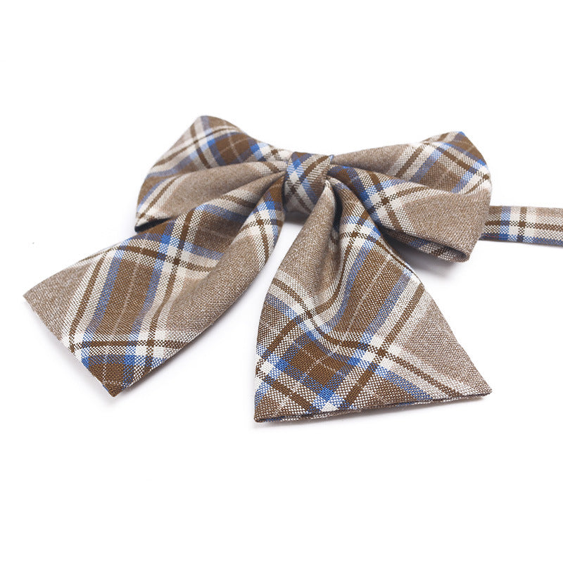 Cotton JK Bow Tie Skirt with Plaid Ornaments