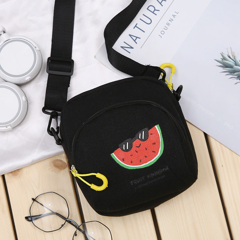 Harajuku Style Canvas Shoulder Bag - Unisex Casual Messenger