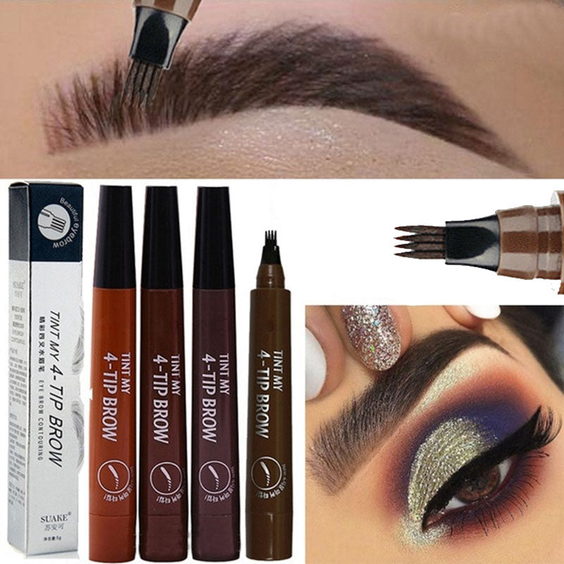 4-TIP BROW Liquid Eyebrow Pencil - Waterproof Microblading Pen