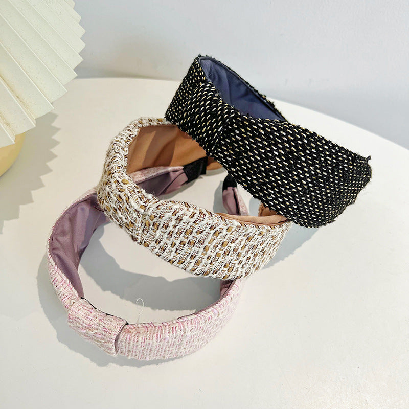 Red Broken Hair Knot Headband