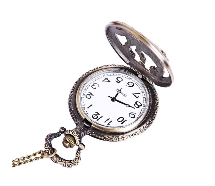 Vintage Harajuku Style Zodiac Pocket Watch