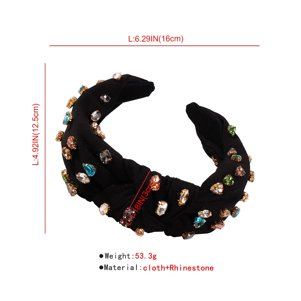 Colorful Rhinestone Headband for Women and Girls