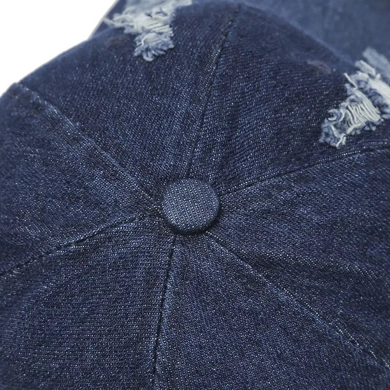 Vintage Washed Distressed Baseball Cap - Harajuku Style