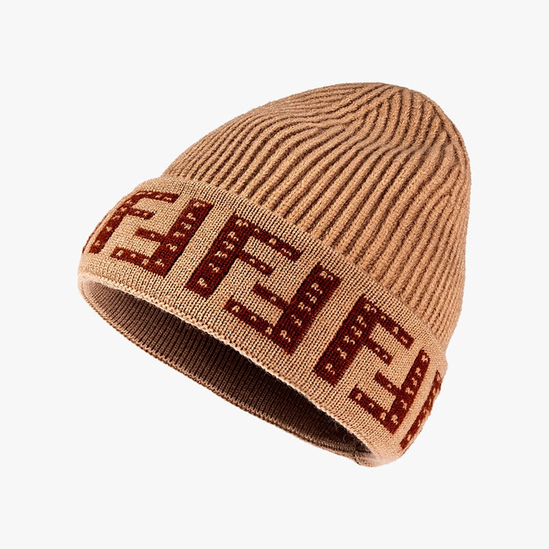 Harajuku Style Letter Beanie Hat for Women