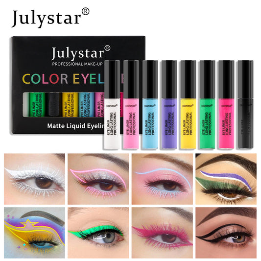 Harajuku Colorful Stain-Free Liquid Eyeliner Set