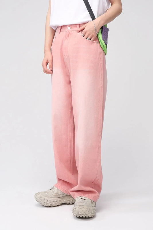 Playful Pocketed Baggy Jeans