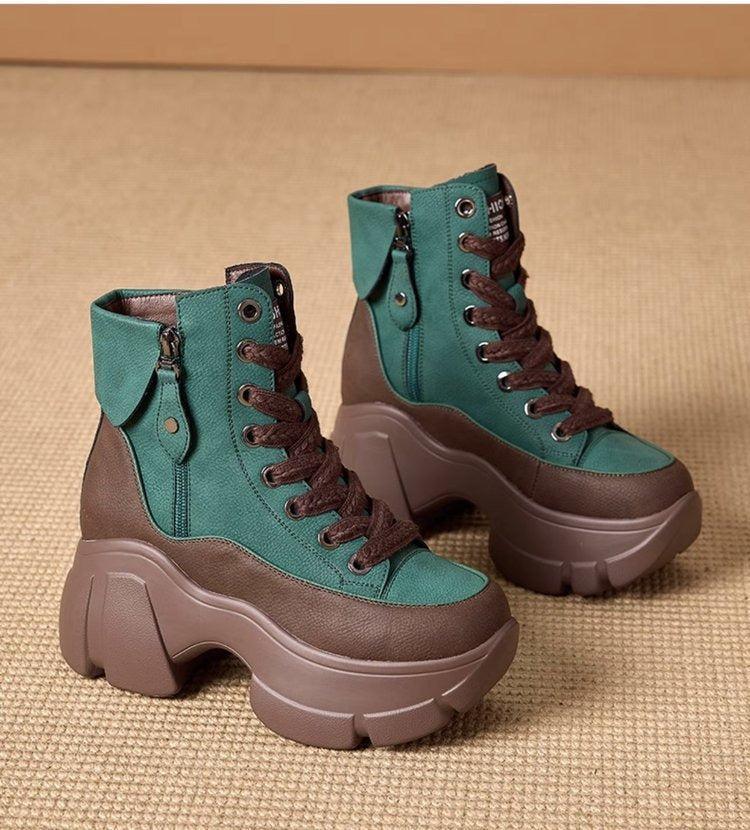 Playful Plush Dad Shoes - Retro Boots for Women