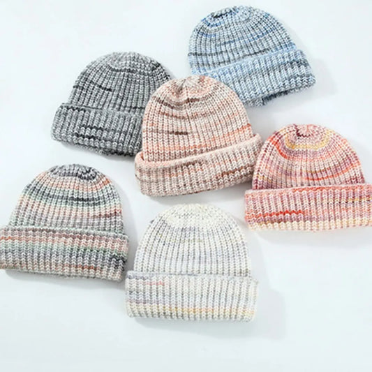 Playful Thermal Contrast Knit Hat