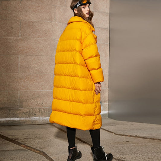 Playful Winter Women 90% White Duck Down Jacket