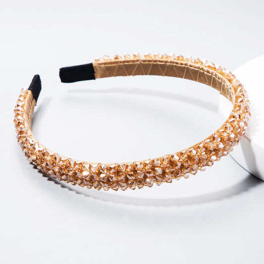 Korean Style Thin Edge Crystal Headband