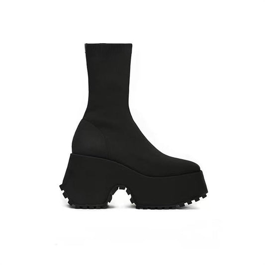 Harajuku Style Gothic Platform Ankle Boots for Women