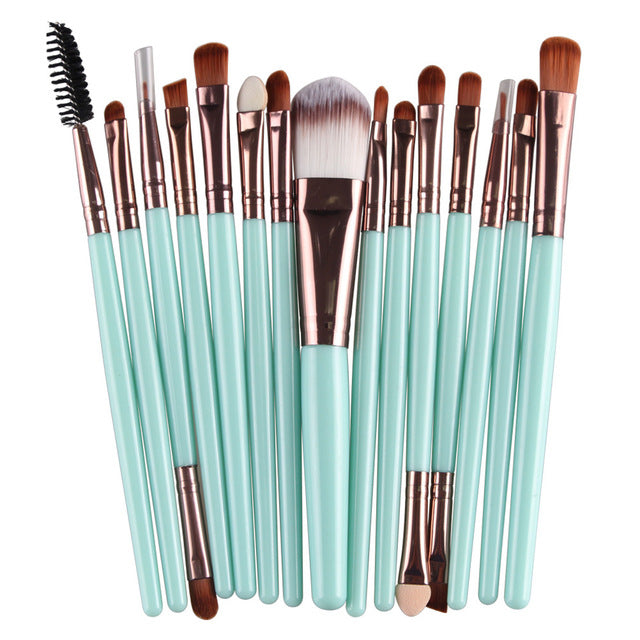 15Pcs Harajuku Style Makeup Brushes Set