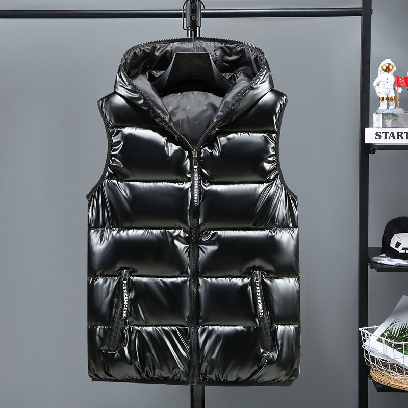 Harajuku Style Women's Winter Hooded Vest - Bright Colors