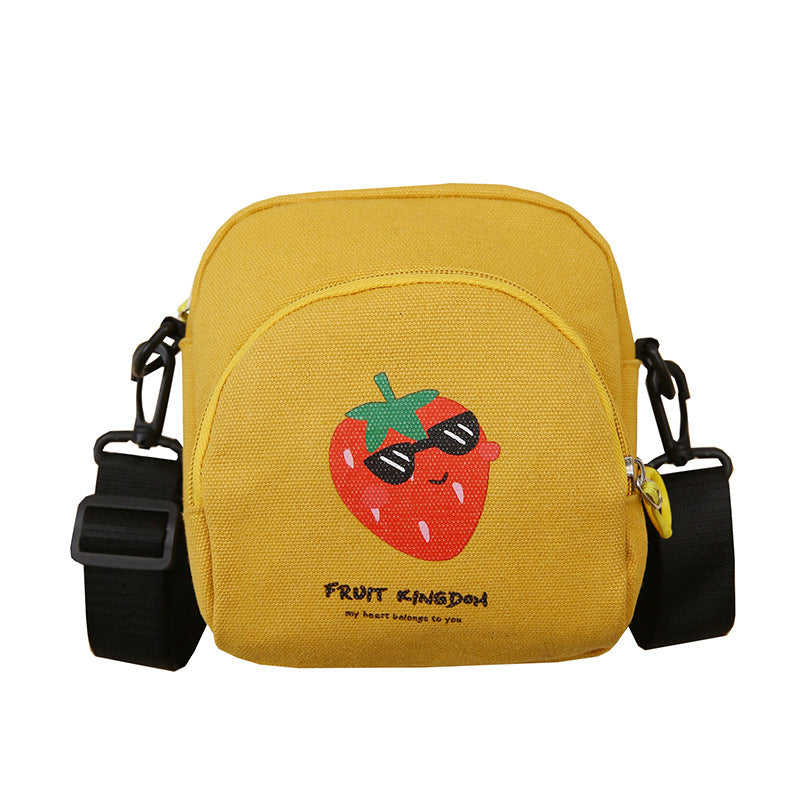 Harajuku Style Canvas Shoulder Bag - Unisex Casual Messenger