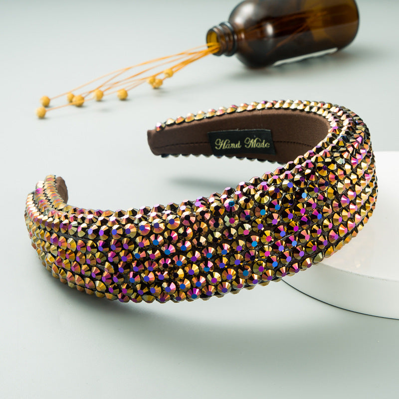 Super Flash Full Drill Wide Brimmed Headband