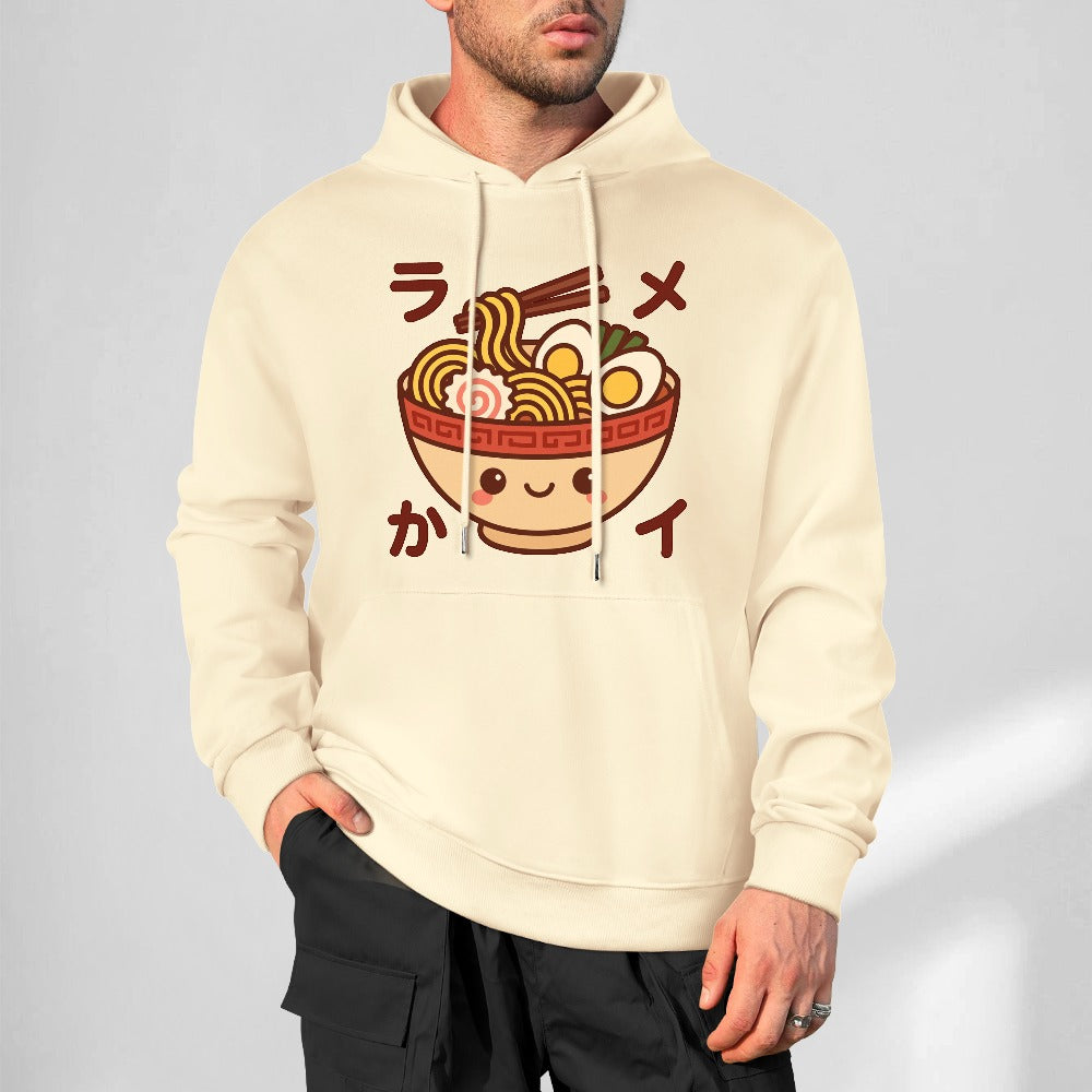 Kawaii Ramen Bowl Pure Cotton Hoodie Sweater