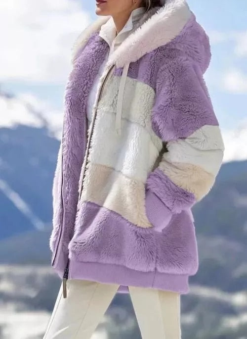 Harajuku Style Cashmere Women's Winter Coat