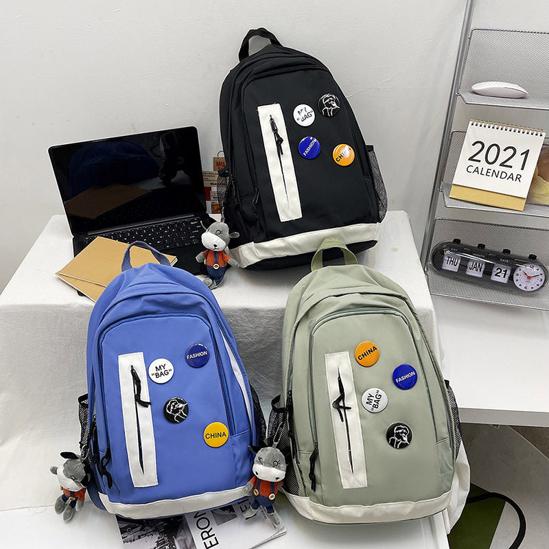 Harajuku Style Student Backpack - Large Capacity Travel Bag