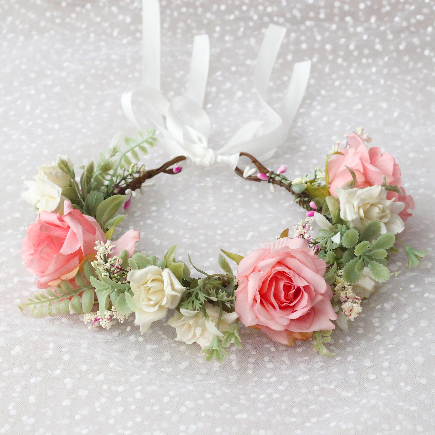 Korean Style Flower Wreath Headband
