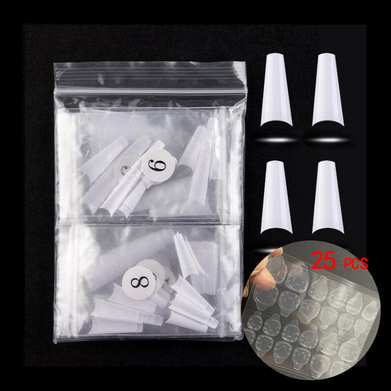 500pcs Ballerina Long Coffin Shape Press-On Nails