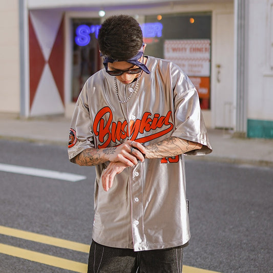 Men's Summer Five Sleeve Street Dance Baseball T-shirt