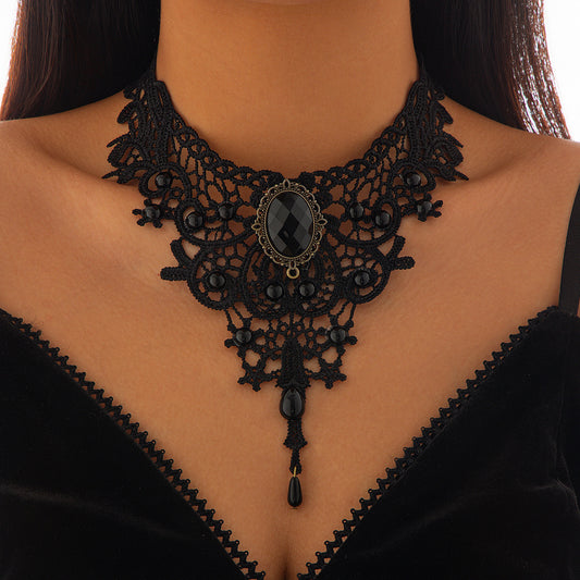 Gothic Lace Choker Necklace