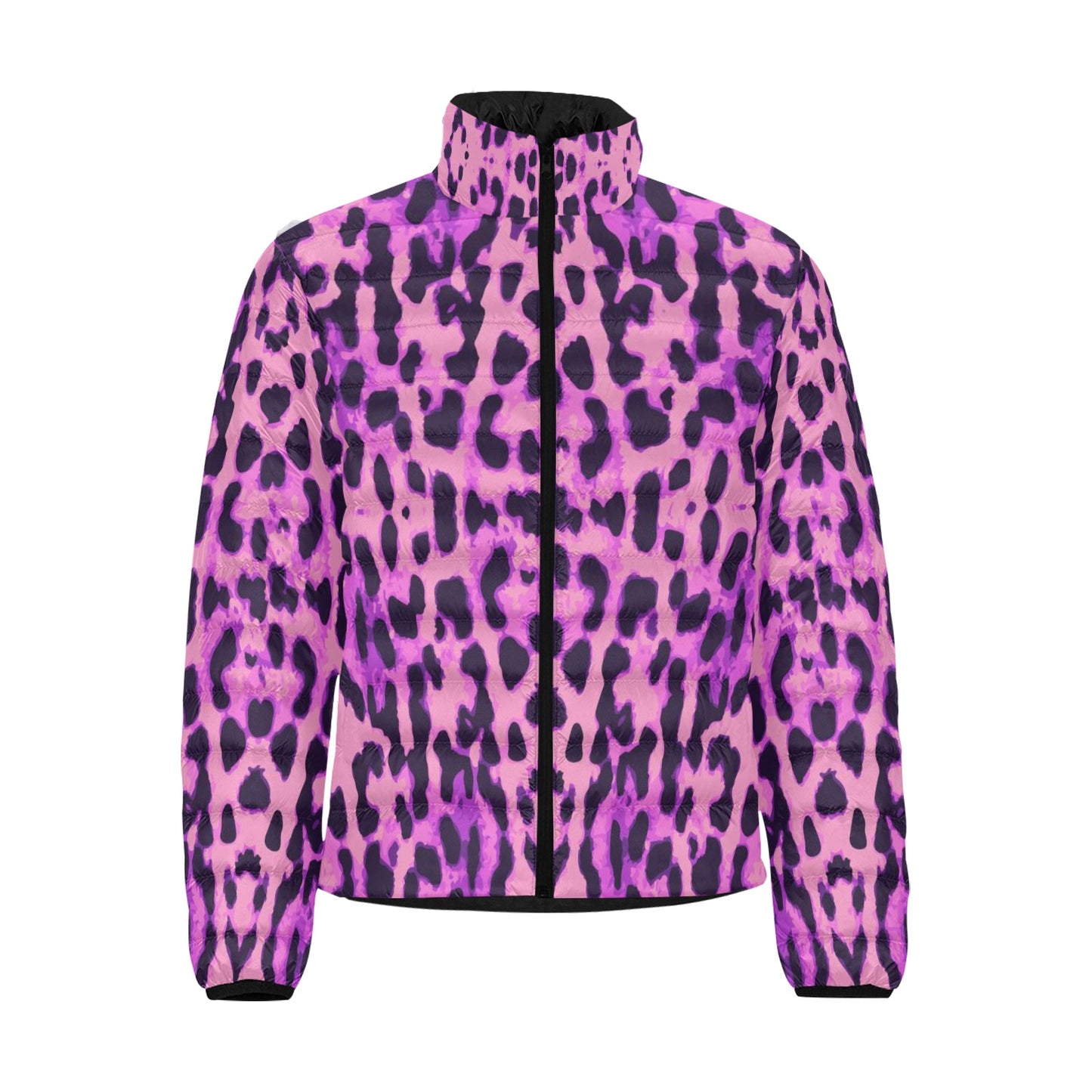 Purple Leopard Men's Lightweight Bomber Jacket