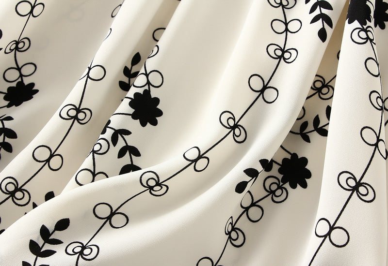 Harajuku Style A-Line Midi Skirt - Summer Printed High Waist